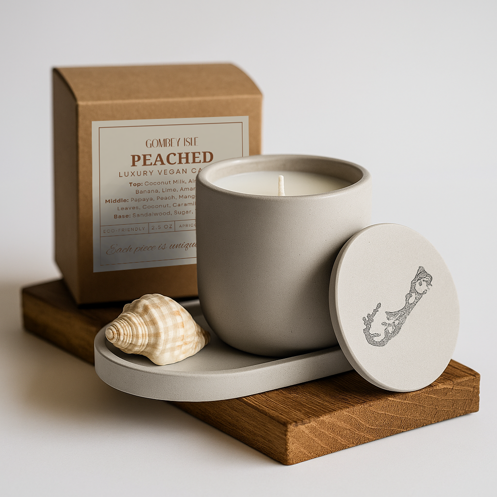 Small Concrete Candle